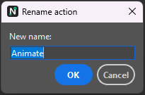 Actions Rename Action